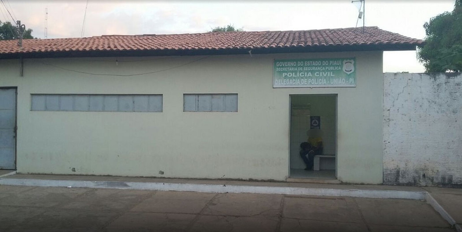 Sede da delegacia de Polícia Civil em União, no interior do Piauí — Foto: reprodução  Sede da delegacia de Polícia Civil em União, no interior do Piauí — Foto: reprodução