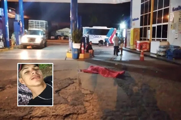 Jovem é assassinado a tiros em posto de combustível no Norte do Piauí. Foto: reprodução  Jovem é assassinado a tiros em posto de combustível no Norte do Piauí. Foto: reprodução